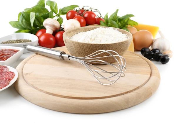 Składniki na kuchennym blacie